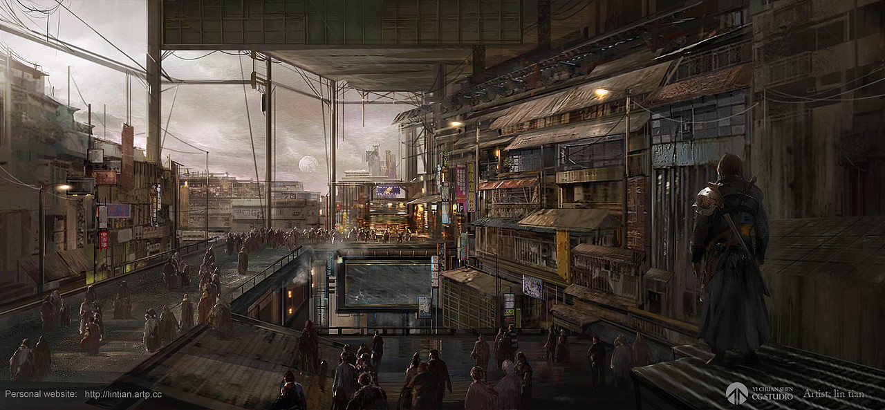 电影概念设计图《Lost country 集市》（图ZOTY0Mjc0MTI=） - 商业插画 - 站酷设计师XR异创神CG学院原创素材 - 站酷ZCOOL