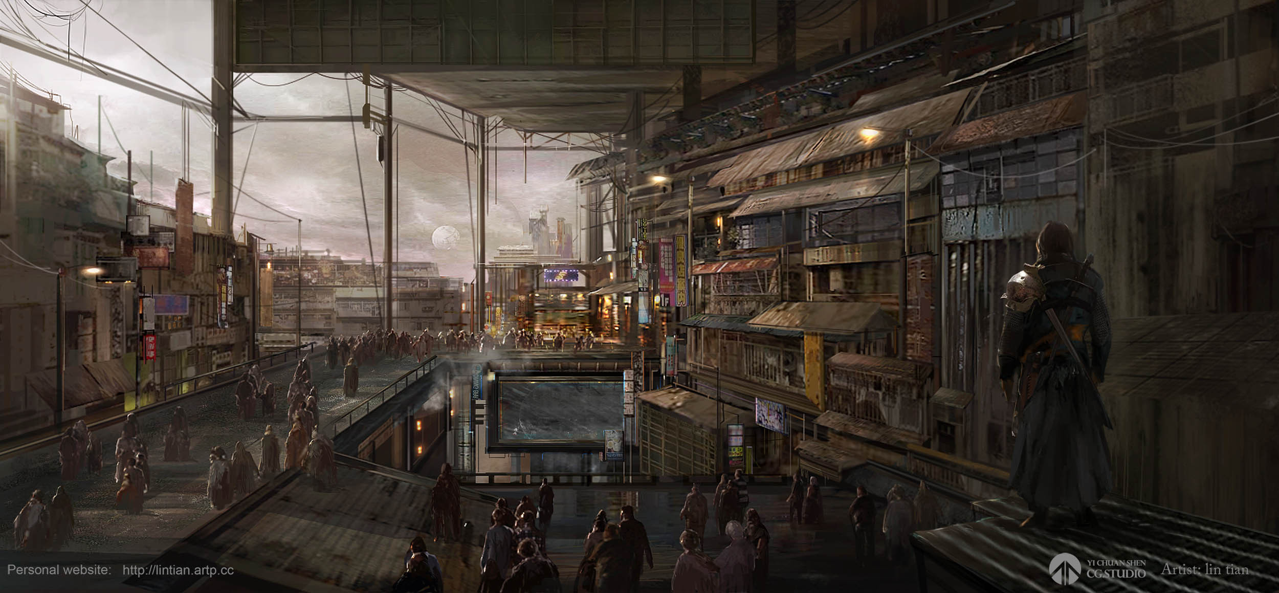 电影概念设计图《lost country 集市》