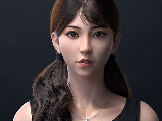 cg写实美型角色《叶未央》