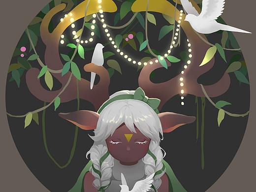 重组季麻花辫真的非常森系呀~（个人主页-ZNTE3OTIzMDg=） - 创作习作 - 站酷设计师悦悦嗷原创素材 - 站酷ZCOOL