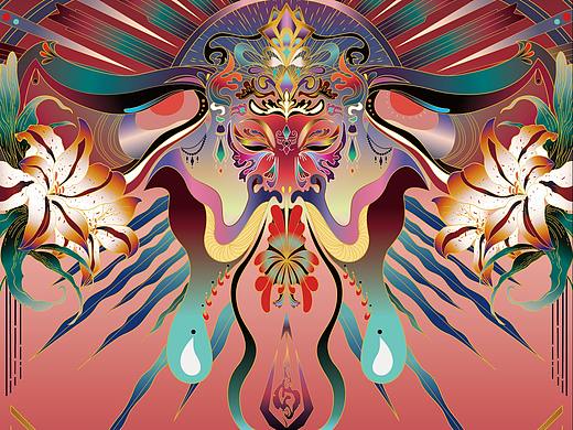 SUGAROCK Sorcery | Deities 眼影包装插画