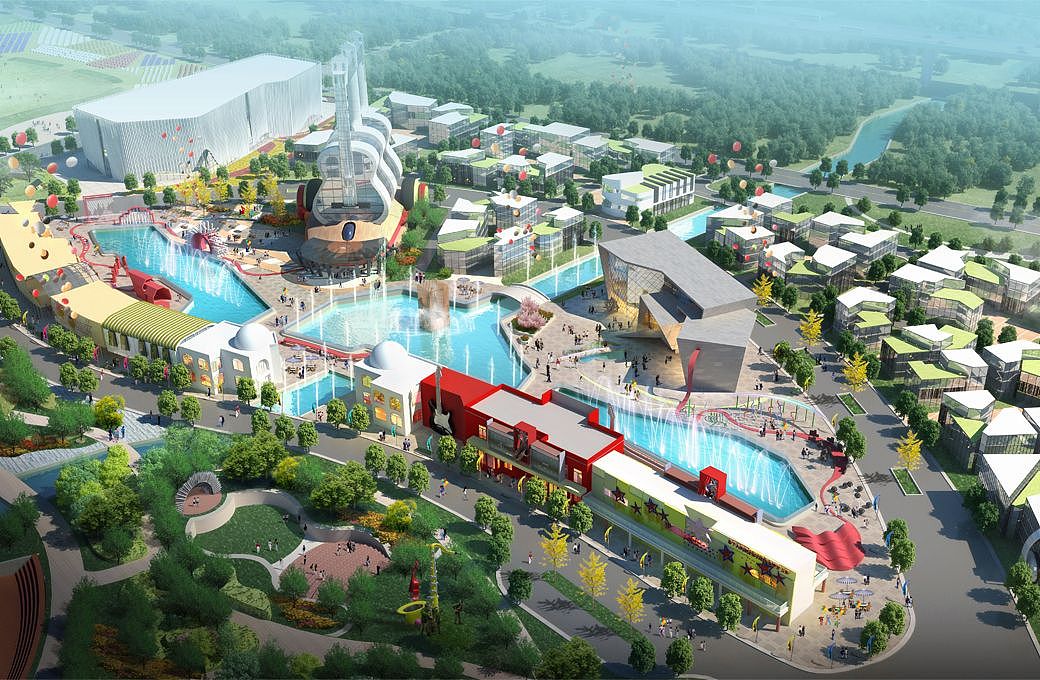 音乐小镇（图ZMjgwNzcxNTcy） - 景观设计 - 站酷设计师圣景创筑原创素材 - 站酷ZCOOL