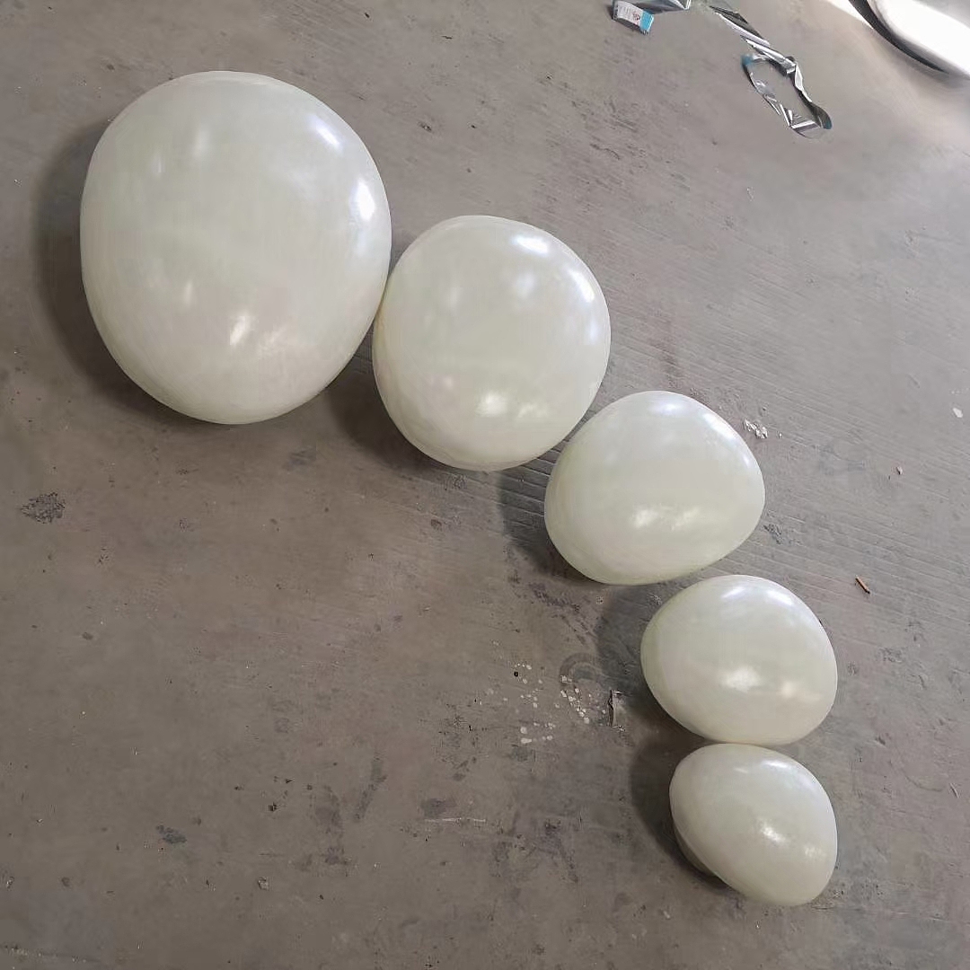 公园地产别墅园林玻璃钢发光鹅卵石