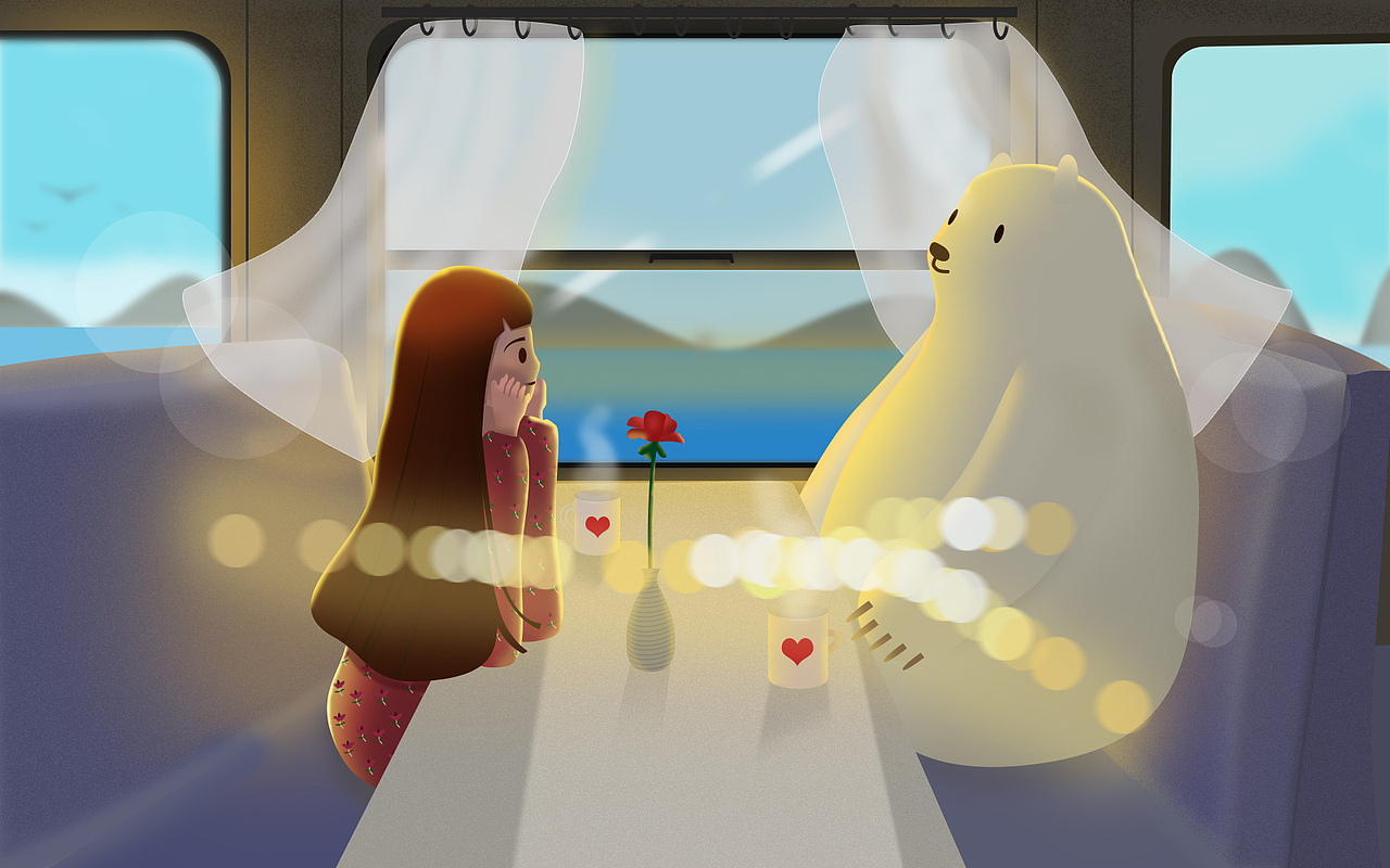 绘画练习《熊日子》