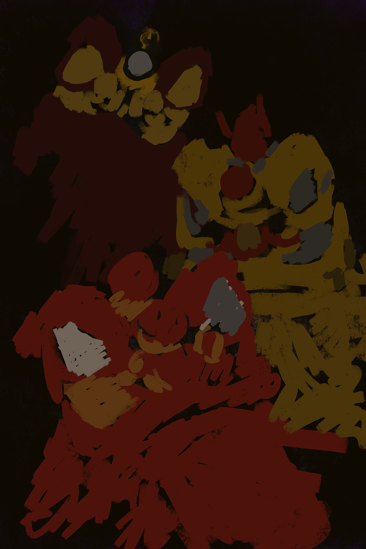 醒狮作品（图ZMzU5ODY3NjA4） - 艺术插画 - 站酷设计师王上佳原创素材 - 站酷ZCOOL