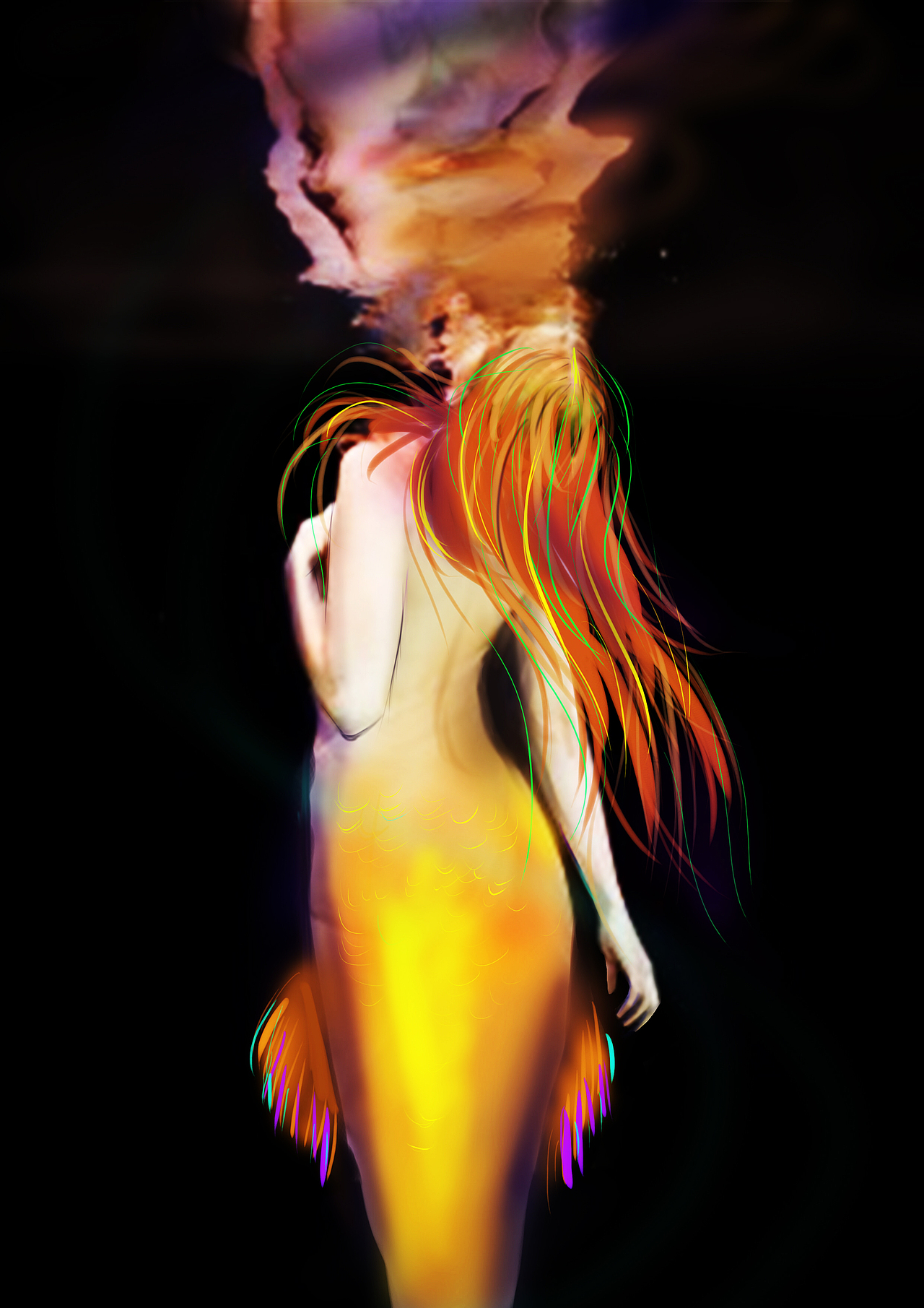 美人鱼（图ZMTE1NzQ4ODc2） - 创作习作 - 站酷设计师奇点suker原创素材 - 站酷ZCOOL