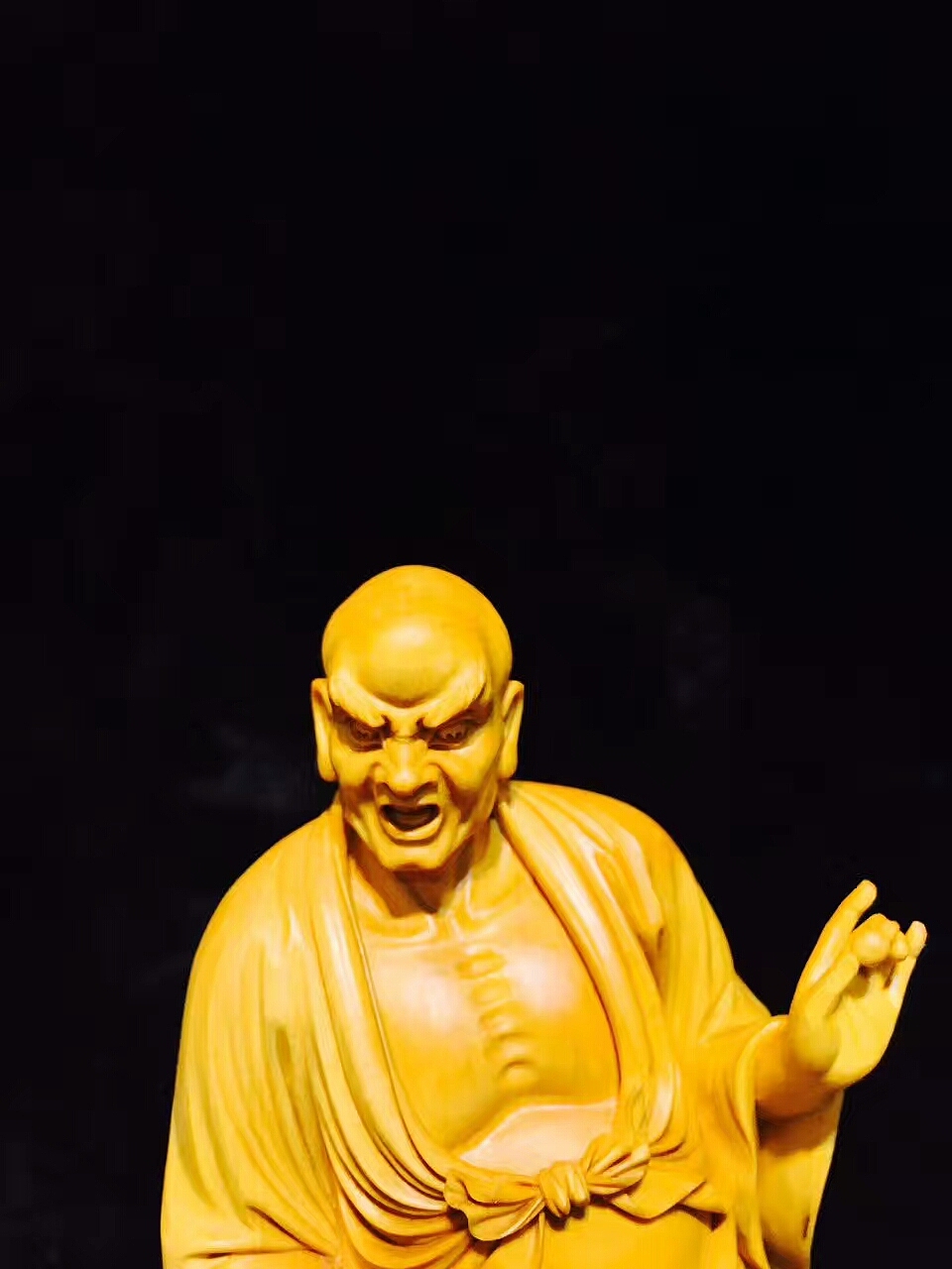 「迦叶尊者」（图ZODk2NDE5MDg=） - 工艺品设计 - 站酷设计师汇众木艺原创素材 - 站酷ZCOOL