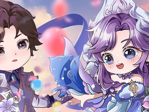 情侣皮肤Q版练习