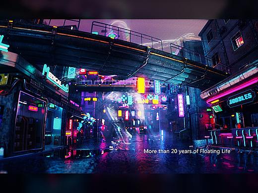 赛博朋克风格练习（个人主页-ZNTQ0Njk1MjA=） - 场景 - 站酷设计师行世浮生原创素材 - 站酷ZCOOL