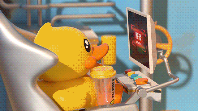 B.Duck小黄鸭 × Yiyi 《鸭鸭茶》视觉包装（图ZMjUyNjQyMjAw） - 其他三维 - 站酷设计师Yiyi丶一一原创素材 - 站酷ZCOOL