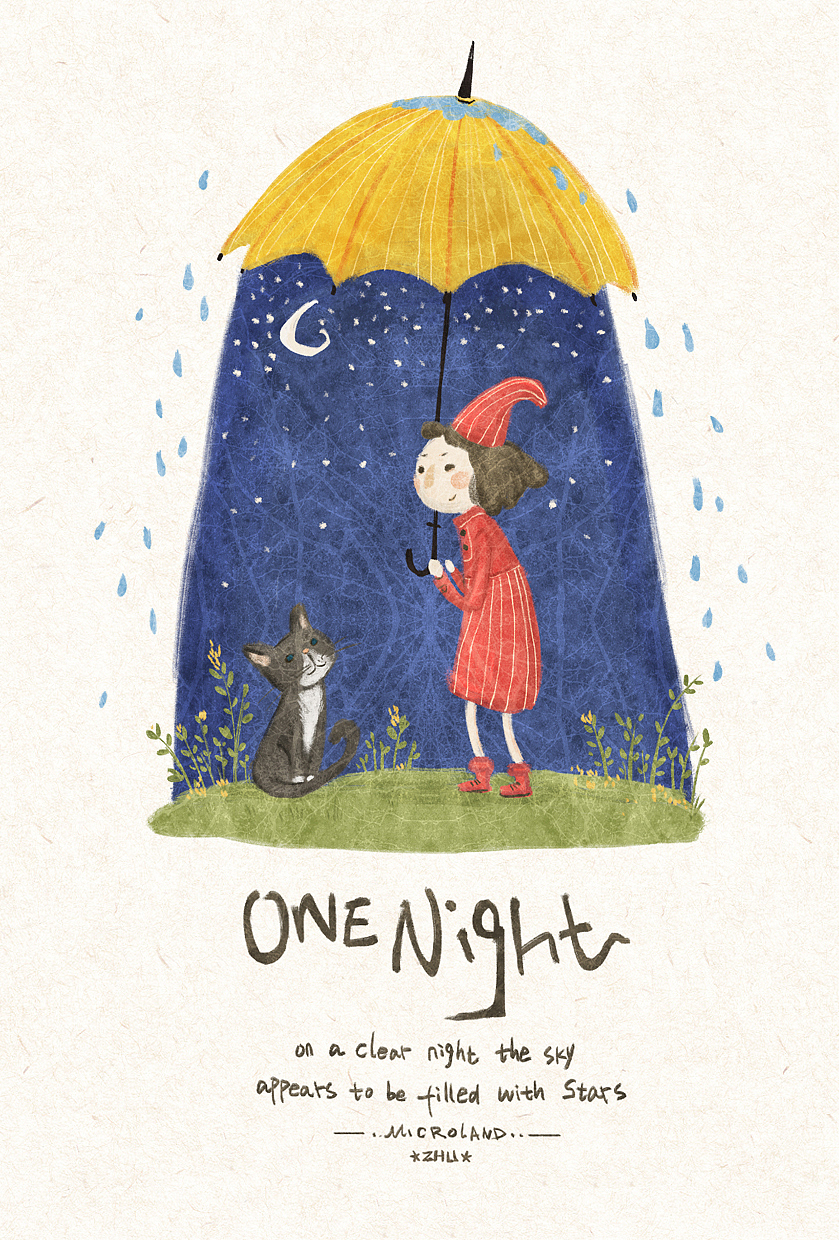 2015年总结-作品-one night（图ZNDEyOTMwNjg=） - 儿童插画 - 站酷设计师diandianzmp原创素材 - 站酷ZCOOL