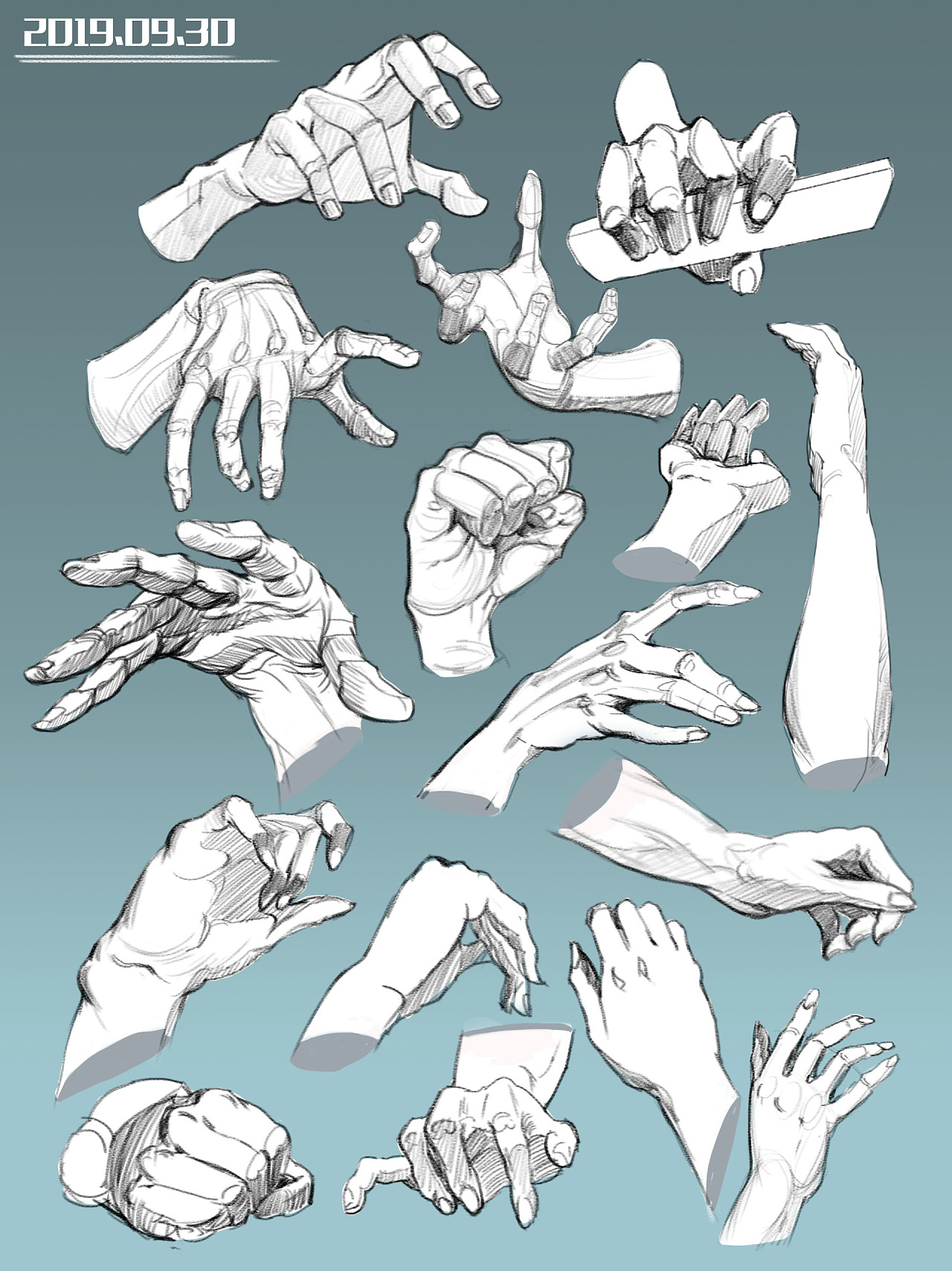 临摹一些角色基础结构,角色新手上路