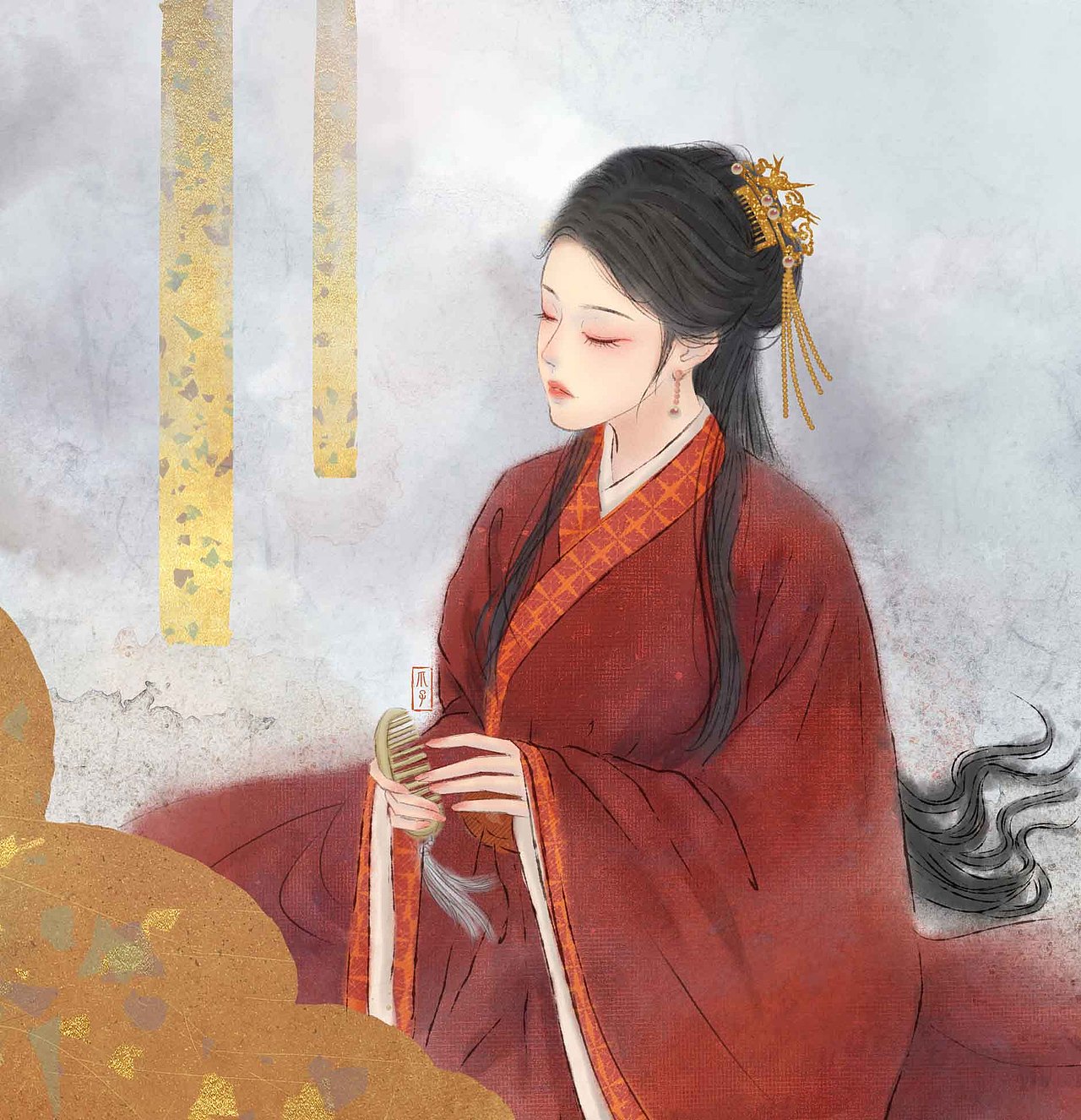 《诗经》系列插画——硕人