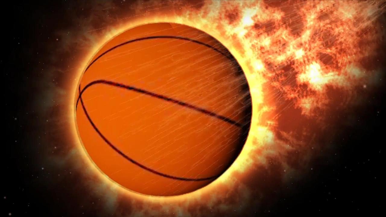 ae后期练习-火焰篮球