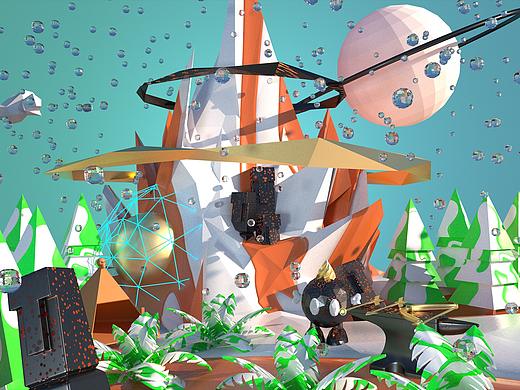 基于Low poly风格的二十四节气主题动态插画设计