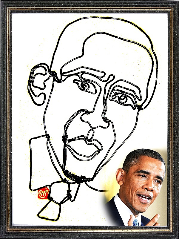 原创铁丝肖像系列