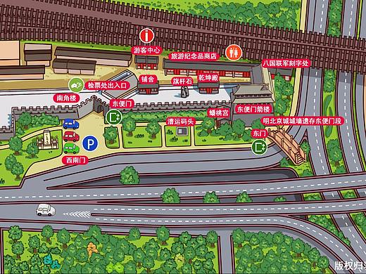 北京明城墙遗址公园（个人主页-ZMjkxMjg5MzY=） - 商业插画 - 站酷设计师JOJO2050原创素材 - 站酷ZCOOL