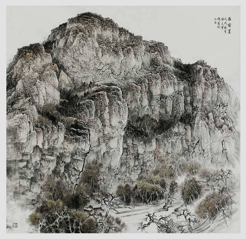 最新整理出来的作品，太行山一带山水画。（图ZMTI1OTgzNjgw） - 绘画 - 站酷设计师十七岁原创素材 - 站酷ZCOOL