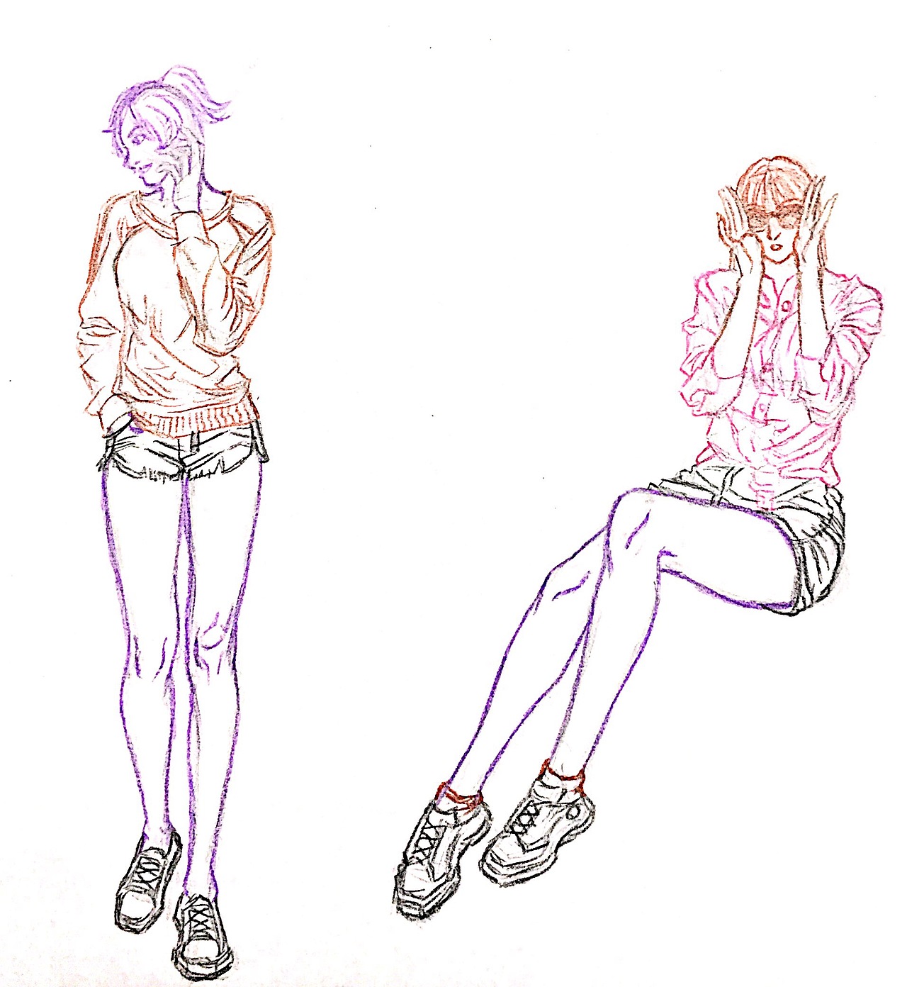 时尚潮流人物（图ZMTMyOTQyODI0） - 单幅漫画 - 站酷设计师000QXS原创素材 - 站酷ZCOOL