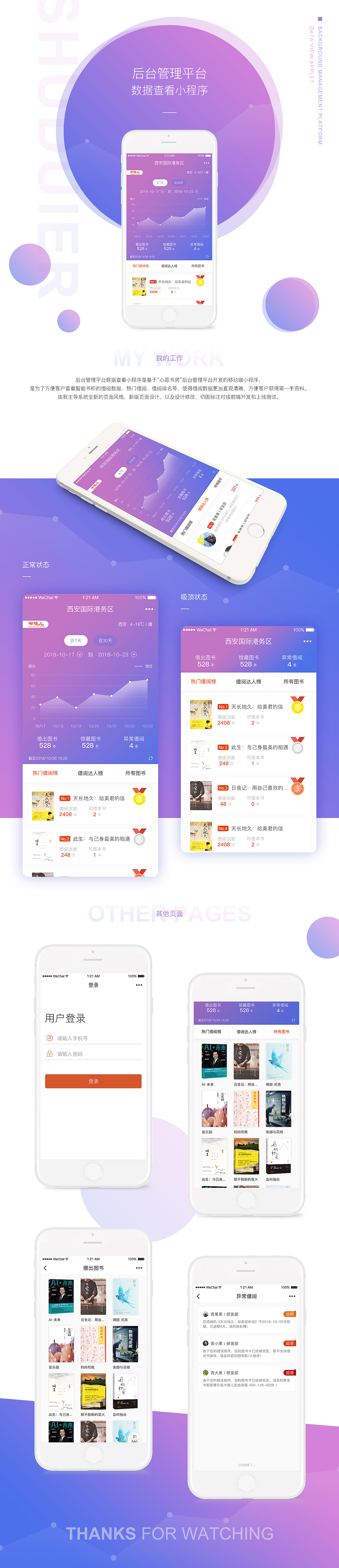 后台管理平台小程序