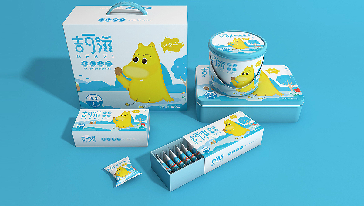 【YOPAI】| 快消休闲食品-《吉可滋》儿童饼干包装设计