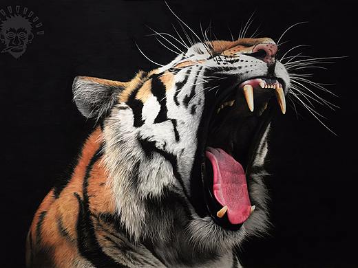 MZ彩鉛手繪作品《虎I》（個人主頁-ZMjY3OTM3Mjg=） - 繪畫 - 站酷設計師MZ_先森原創(chuàng)素材 - 站酷ZCOOL