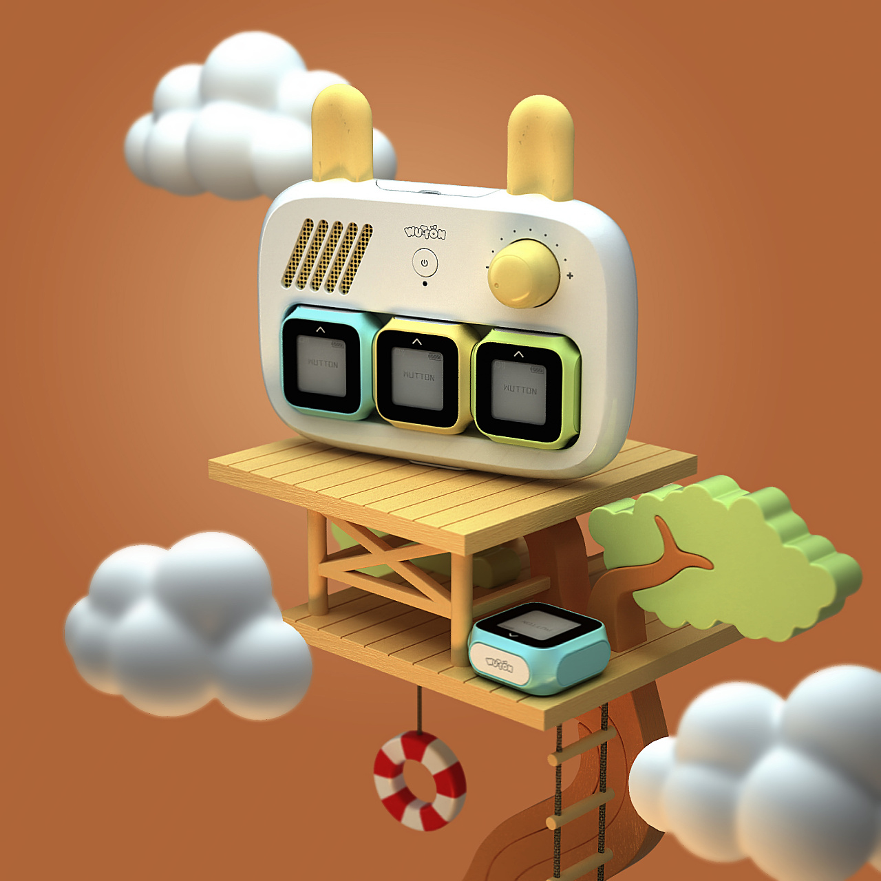 儿童玩具卡通风格渲染