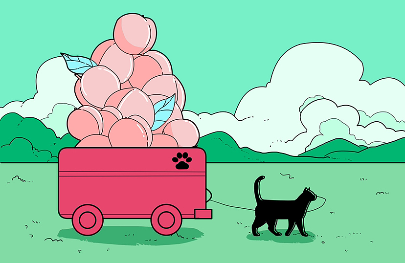 猫的旅行（图ZMzE4NDMyNDE2） - 儿童插画 - 站酷设计师猫咪不吃鱼骨头原创素材 - 站酷ZCOOL