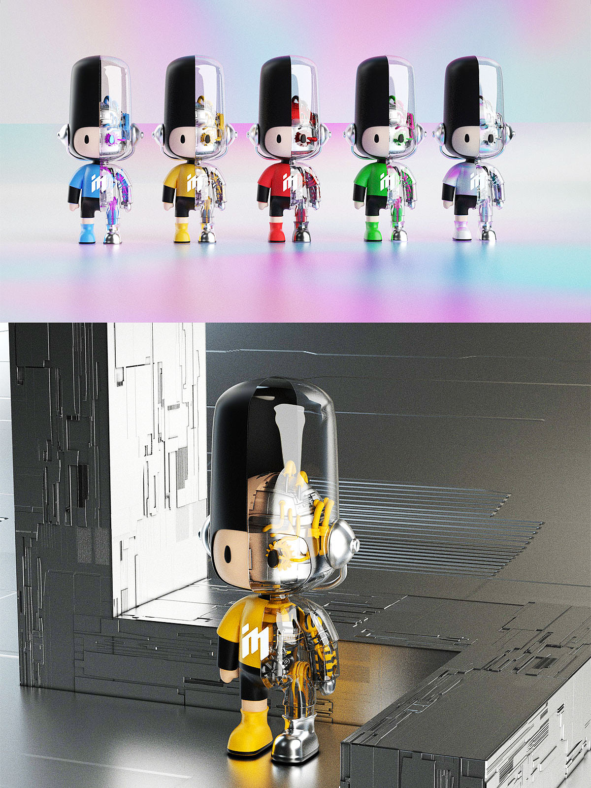 C4D潮玩IP音乐人乐哥机械版（图ZMjc2NzkxNjI4） - 人物/生物 - 站酷设计师Abbott&art原创素材 - 站酷ZCOOL