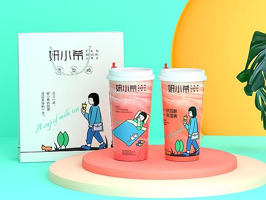 特色奶茶品牌vi全案设计、茶饮vi、咖啡vi、奶茶logo