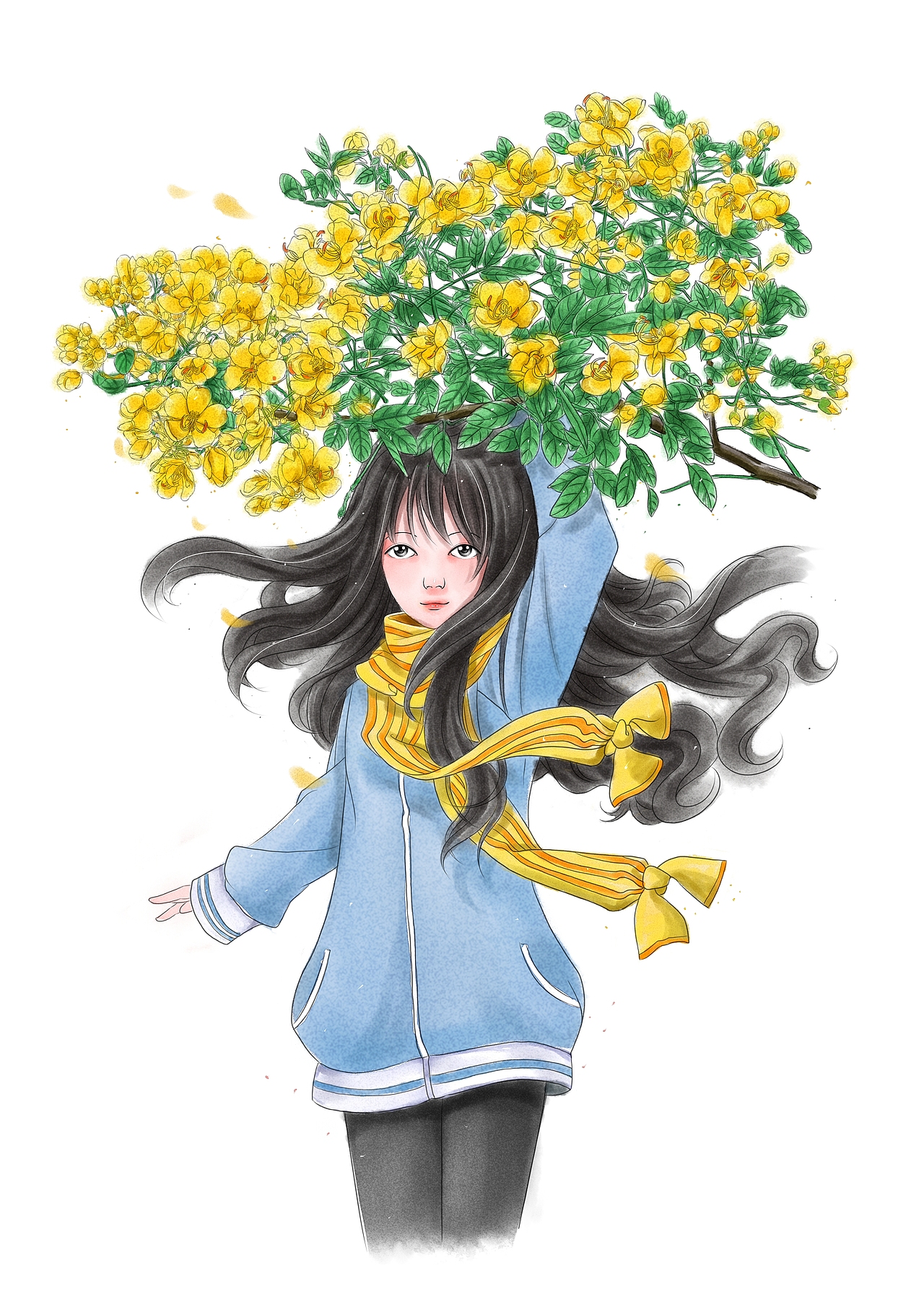 二十四节气“花语”——冬（图ZMTY3MjAwMDA4） - 绘本 - 站酷设计师UsagiAdtt原创素材 - 站酷ZCOOL