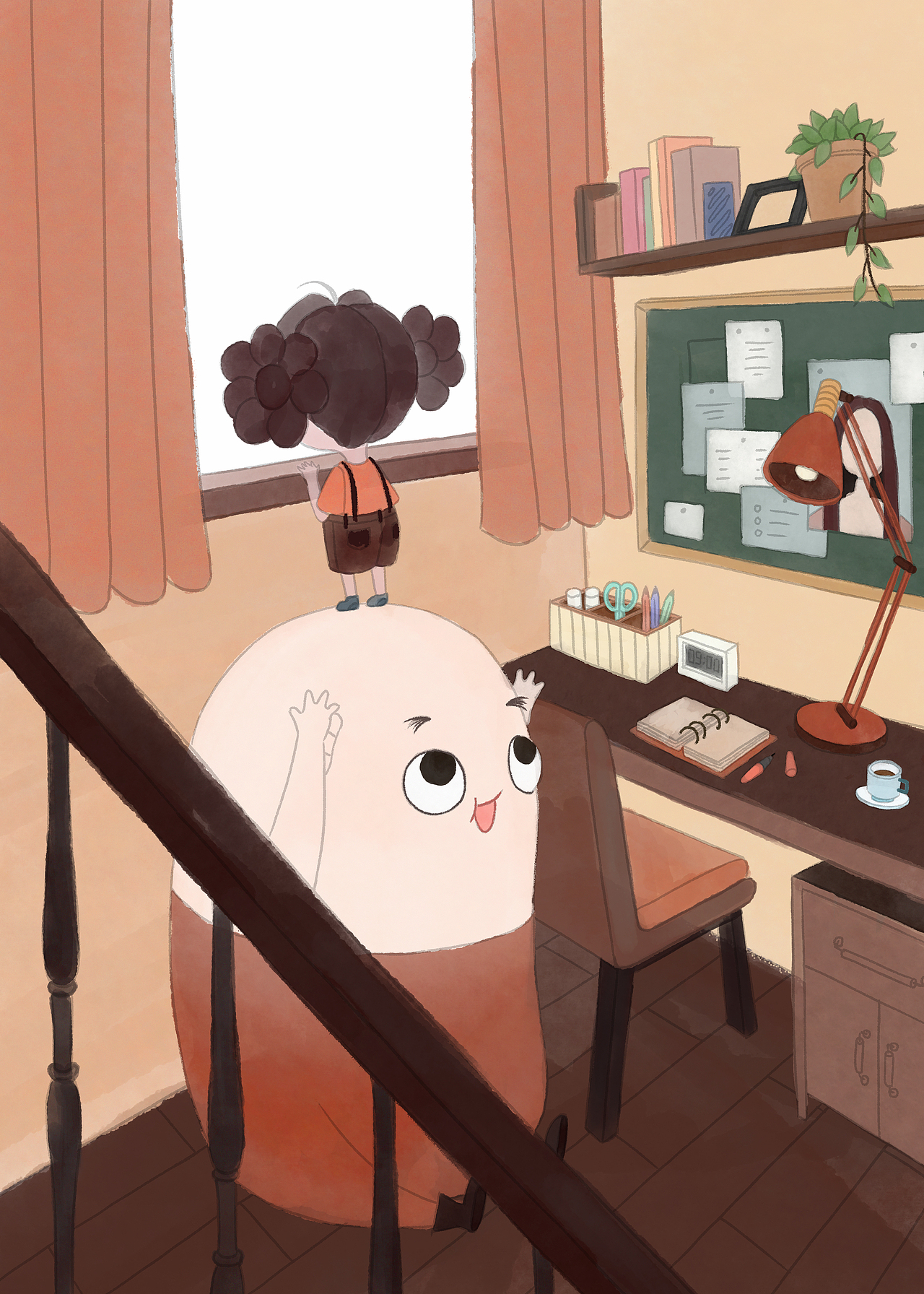 她和她的药丸精（二）（图ZMjI1NDU0Njk2） - 儿童插画 - 站酷设计师荒子HUANGZI原创素材 - 站酷ZCOOL