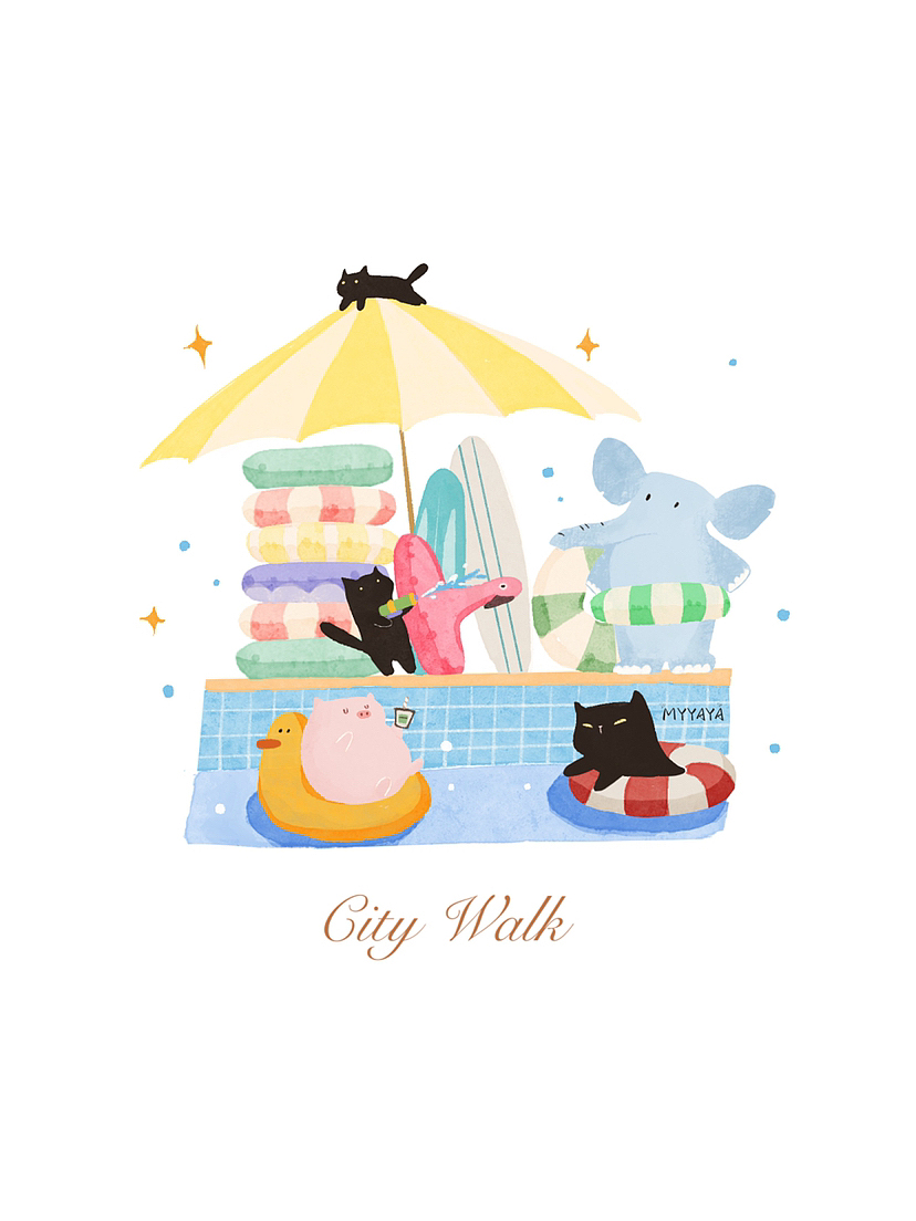 猫师傅城市系列插画（图ZMzU2Njg4MTAw） - 儿童插画 - 站酷设计师宇宙十级幻想鸭原创素材 - 站酷ZCOOL