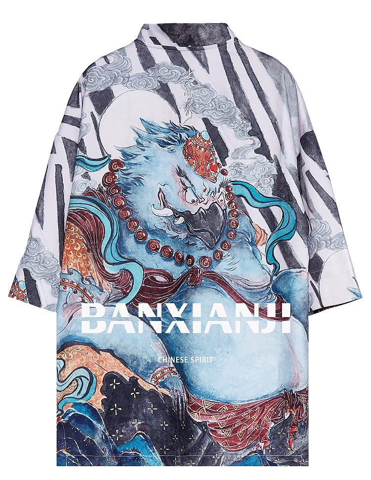 鸣鸿 x 半闲集《火神雷神》联名服装集