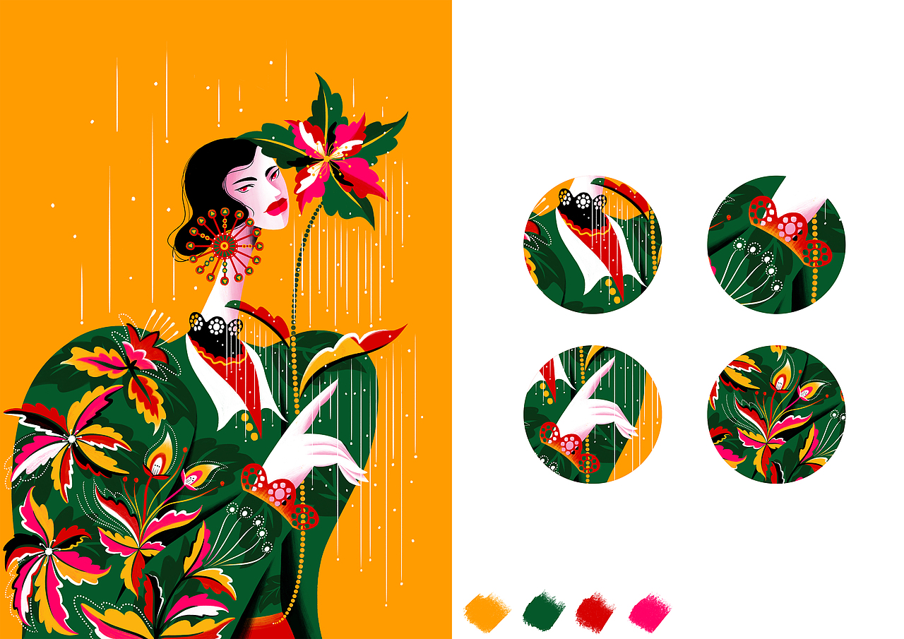 時尚人物插畫（圖ZMjYyMzYzMTI0） - 創(chuàng)作習(xí)作 - 站酷設(shè)計師有貓檸原創(chuàng)素材 - 站酷ZCOOL