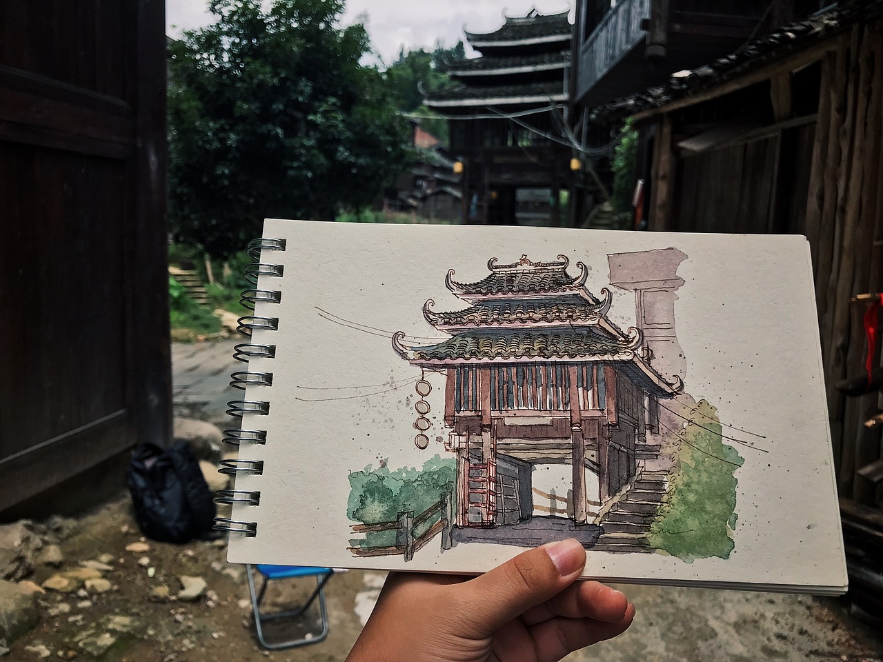 6月到7月的旅行写生（图ZMTIzNTkwNTQ0） - 绘画 - 站酷设计师辣椒水彩原创素材 - 站酷ZCOOL