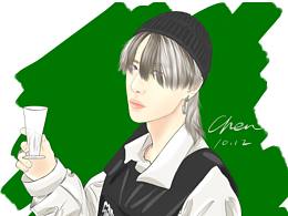 王一博手绘头像