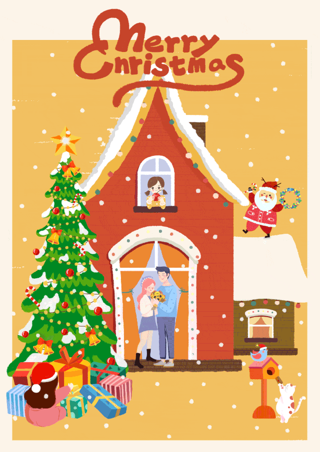 Merry Christmas 圣诞快乐 插图插画