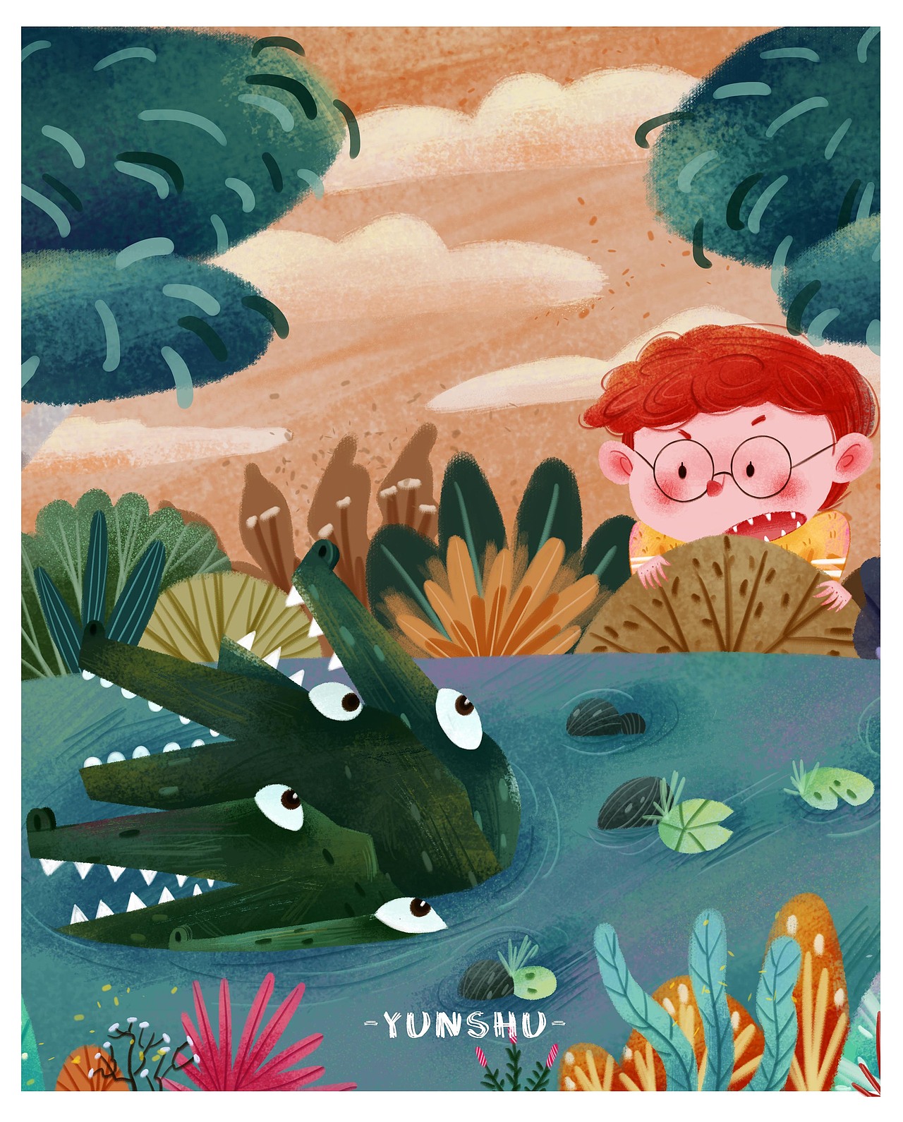 隐秘的角落里，危机四伏～（图ZMjE5OTkxMDA0） - 儿童插画 - 站酷设计师允书同学原创素材 - 站酷ZCOOL