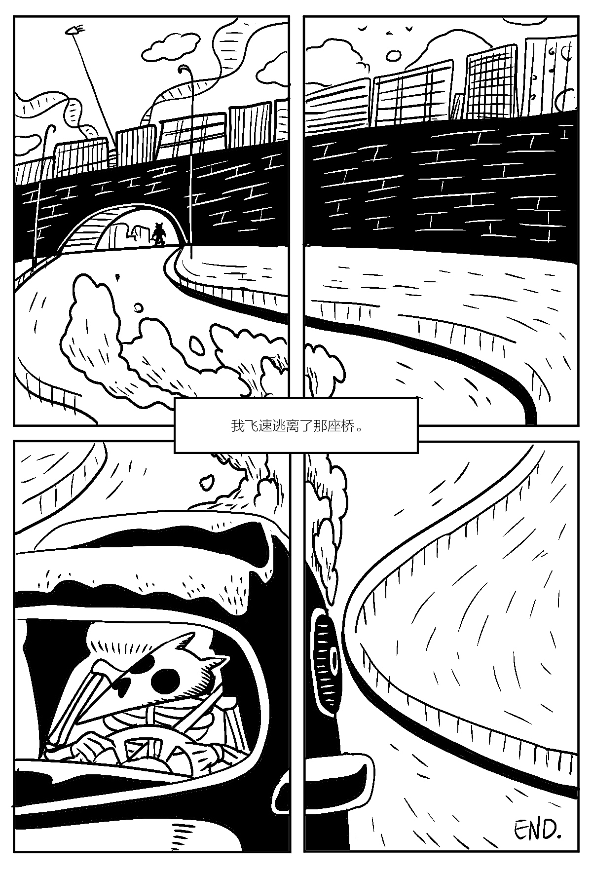 短篇漫画《桥》（图ZMjg0NTk5ODQ0） - 短篇/格漫 - 站酷设计师孙愚火原创素材 - 站酷ZCOOL