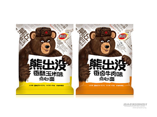 熊出没点心面包装