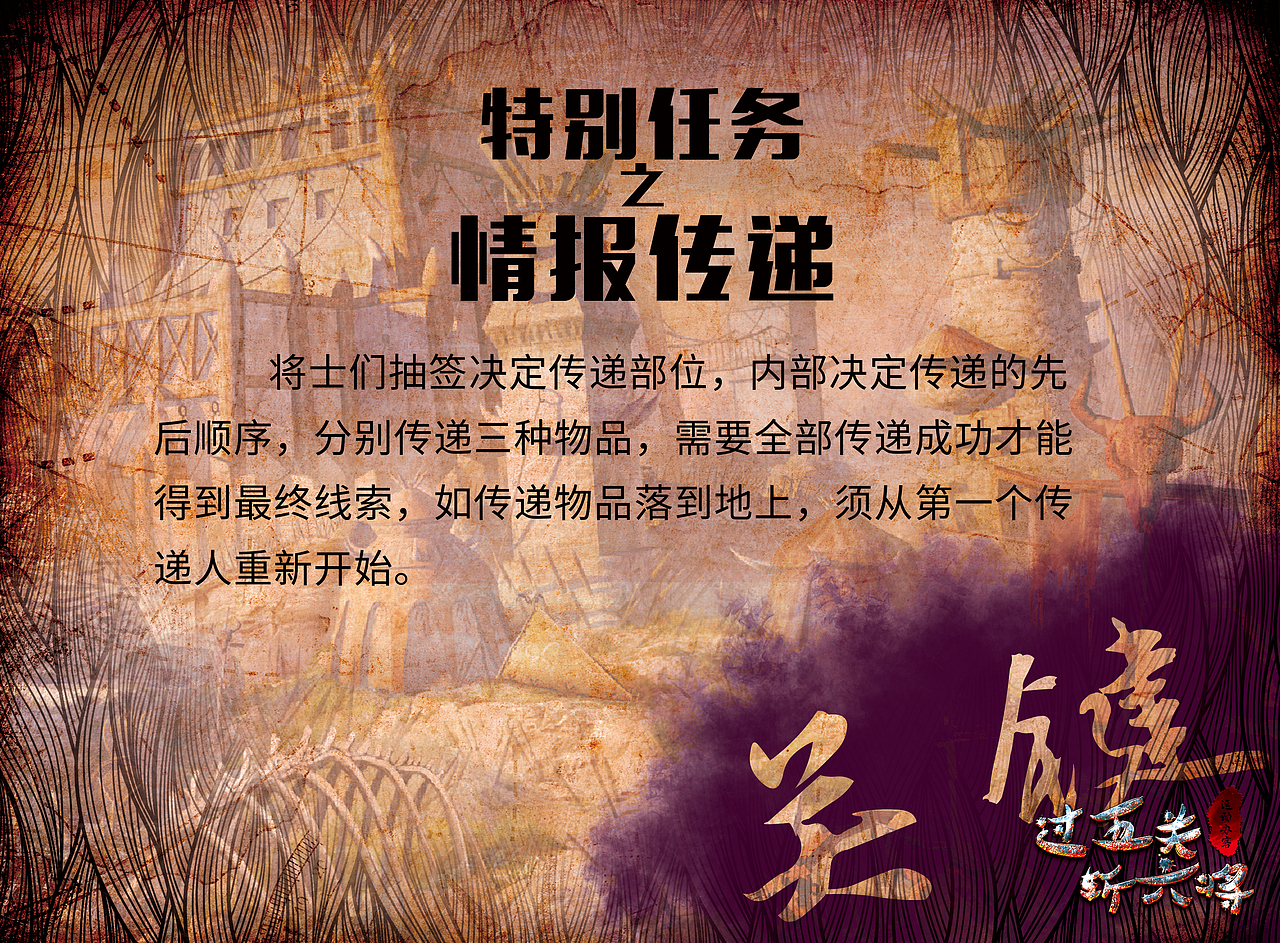 过五关斩六将卡片背景设计（图ZNzUwMTAwODQ=） - 海报 - 站酷设计师谦寻宇原创素材 - 站酷ZCOOL