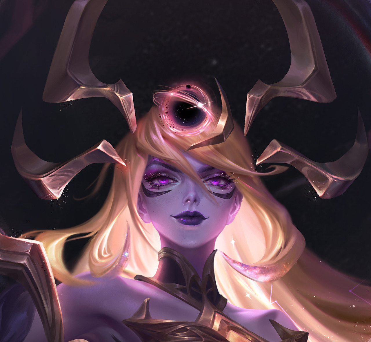 英雄联盟——拉克丝暗星皮|插画|游戏原画|syn旖旎 - 原创作品 - 站酷