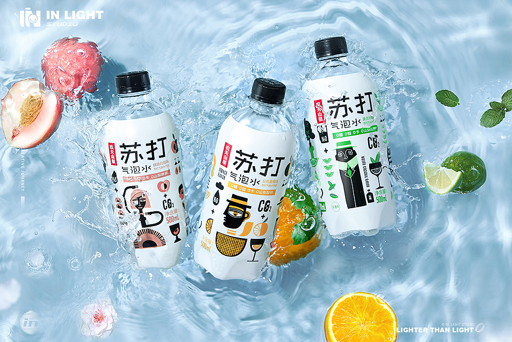 农夫山泉 X INLIGHT l 苏打气泡水KV拍摄 l 饮品拍摄（图ZMjYwMjU2NzA0） - 产品摄影 - 站酷设计师INLIGHT光合原创素材 - 站酷ZCOOL