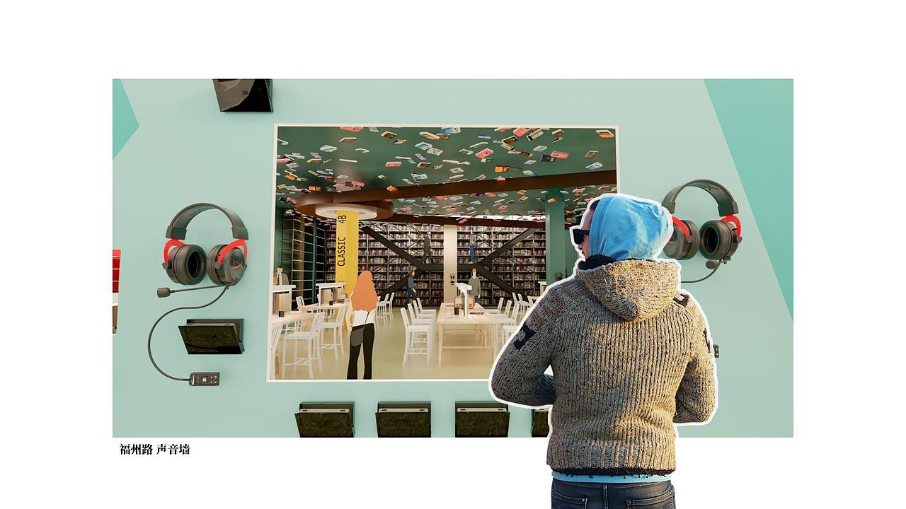 转动AB面——上海外文书店改造概念设计