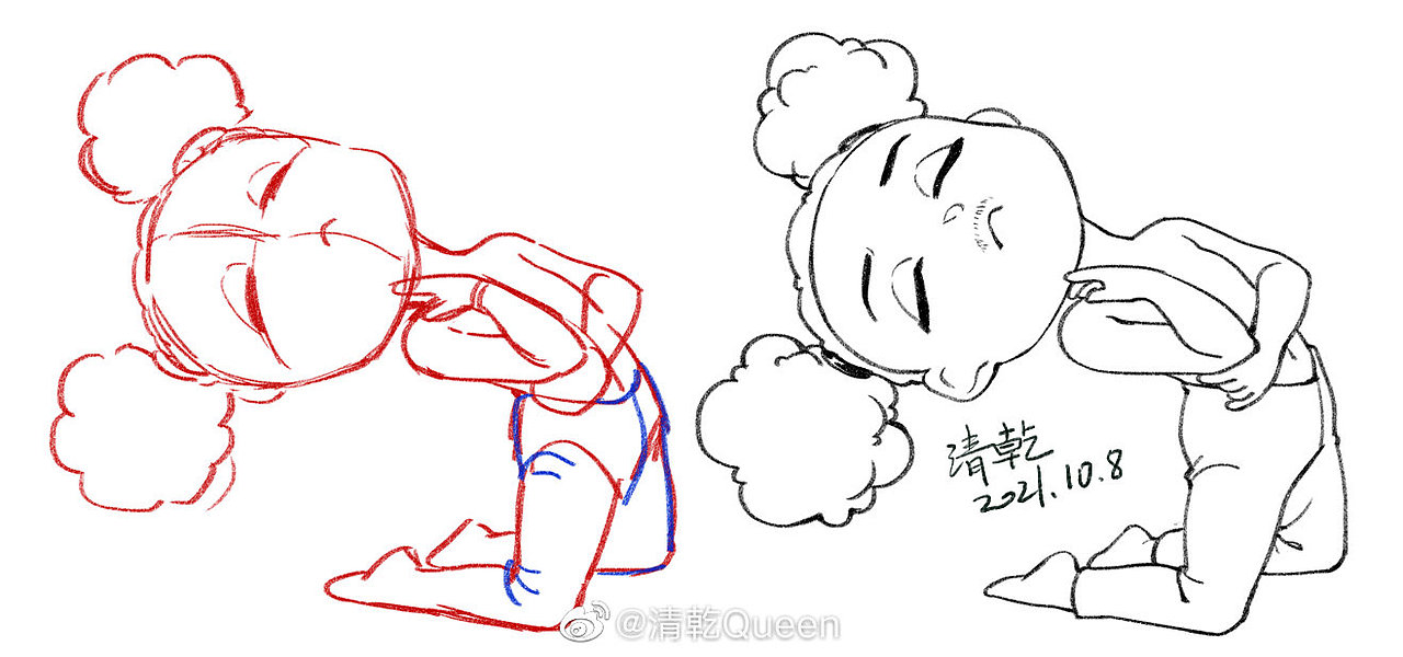 【每日一画】人物速写练习第二周（图ZMjczNDY2MDAw） - 创作习作 - 站酷设计师清乾乾原创素材 - 站酷ZCOOL