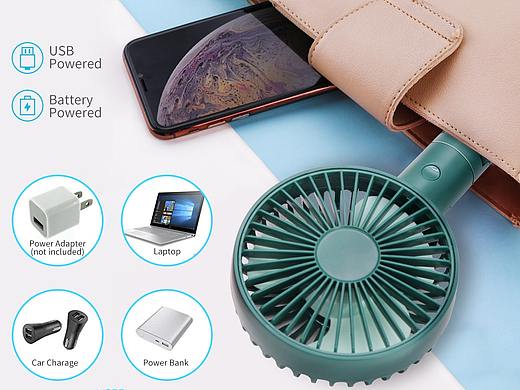 Amazon亚马逊产品 手持风扇绿色