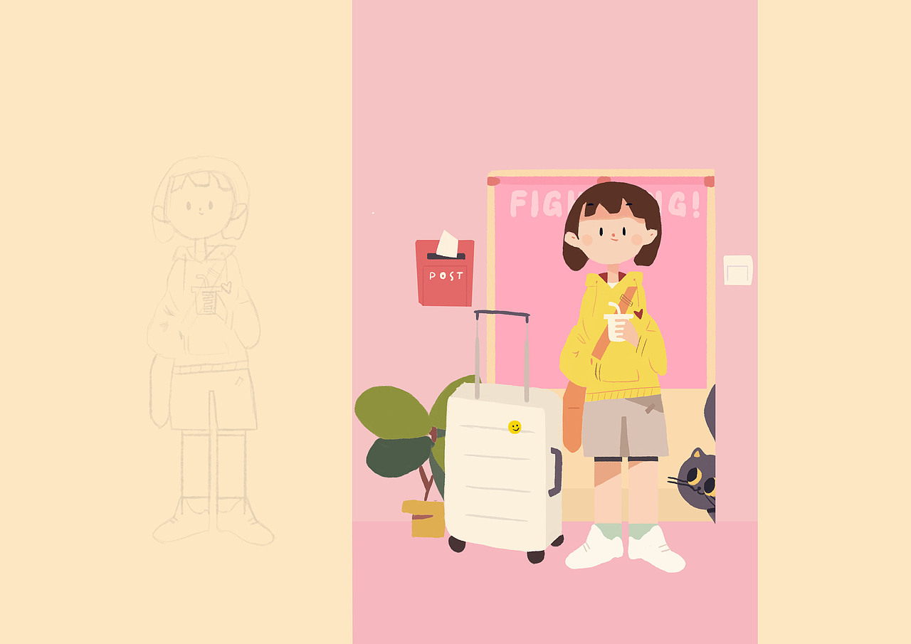 手绘插画（图ZMTU2Nzg5NDU2） - 创作习作 - 站酷设计师赵梓慧原创素材 - 站酷ZCOOL