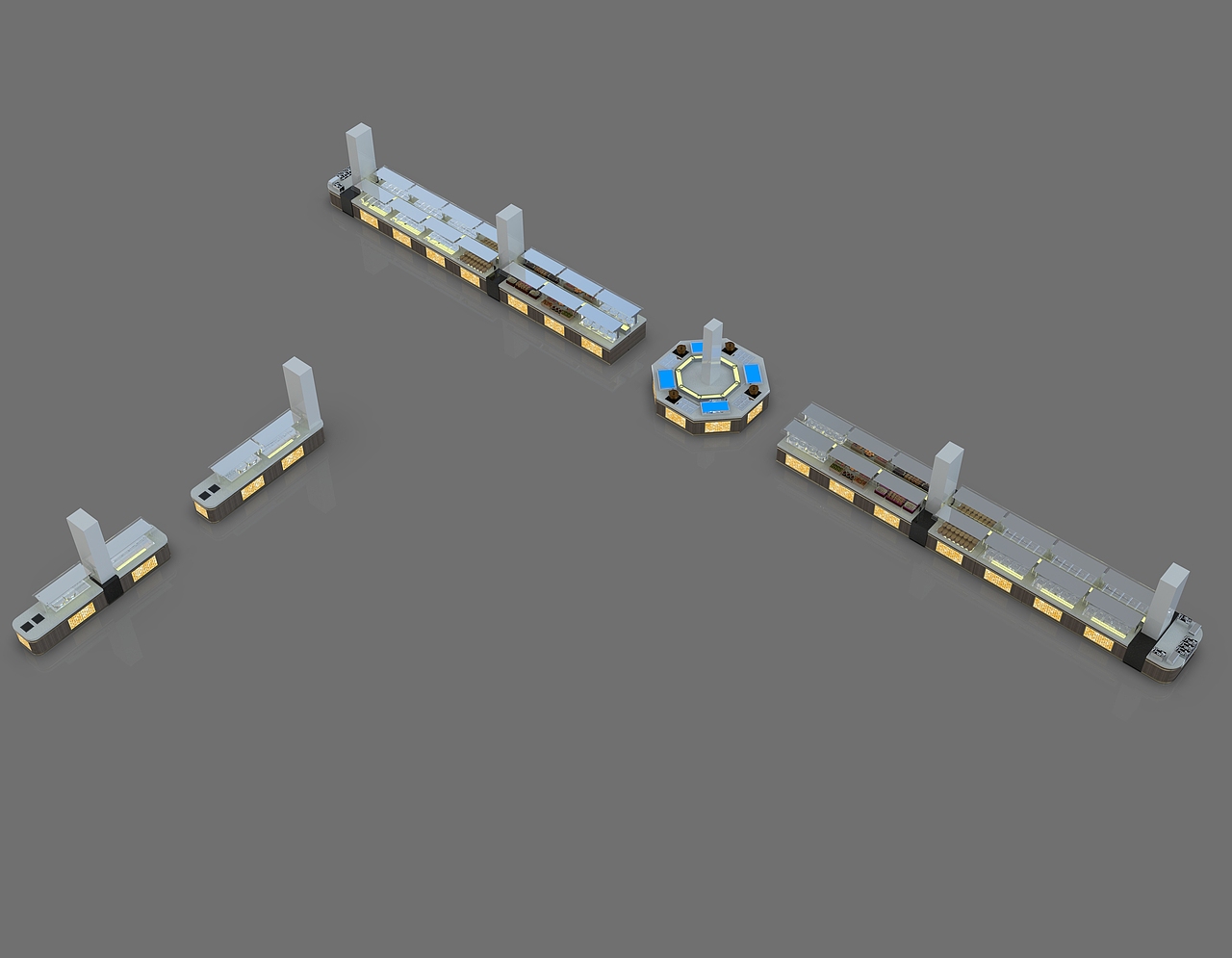 餐台定制大理石取餐台明档自助餐台