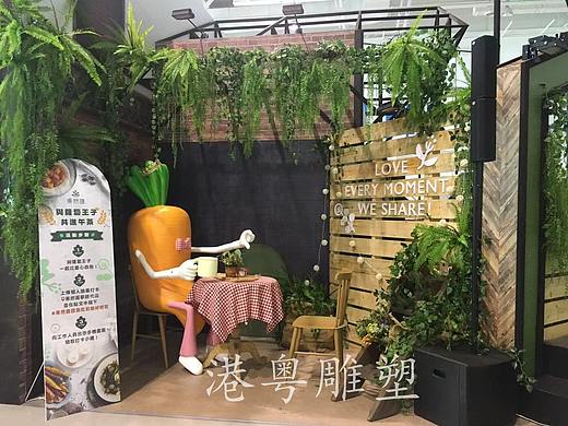 超有创意蔬菜胡萝卜主题店铺玻璃钢卡通雕塑艺术摆件